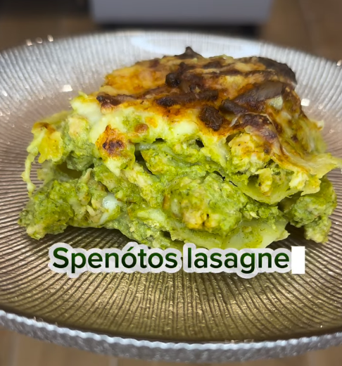 Spenótos lasagne készítés - KingaFitDance recept